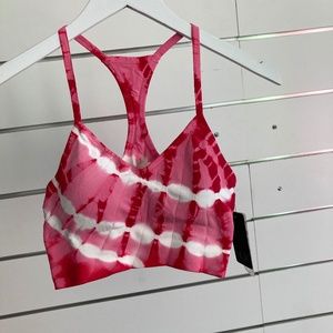 NUX tie dye pink sports bra
